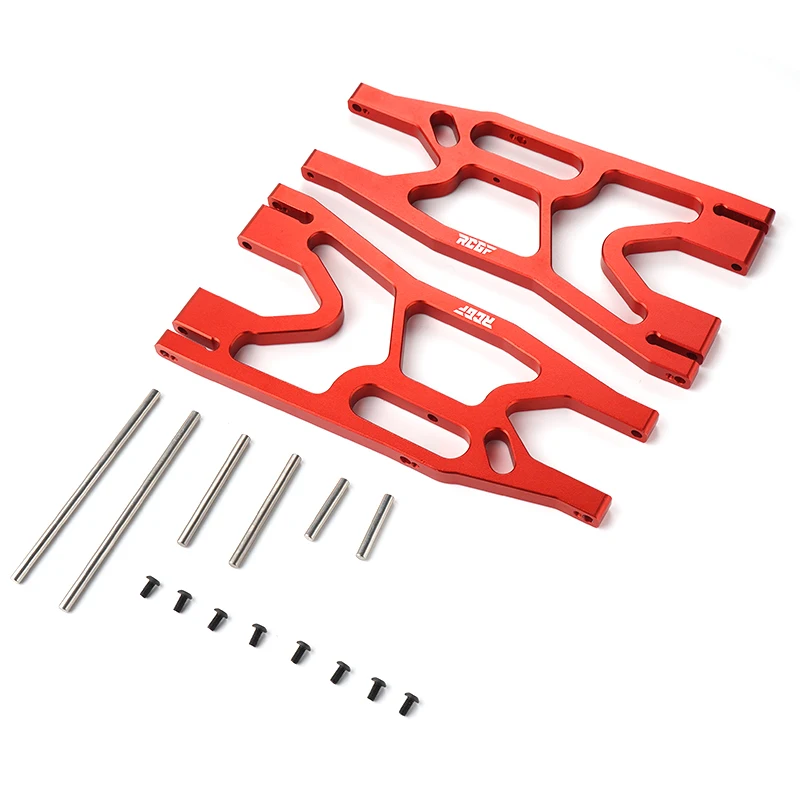 

RCGOFOLLOW Aluminum Alloy Enhanced Front Lower Suspension Arm Rc Front Lower Suspension Arm For 1 5 TRAXXAS XMAXX Red