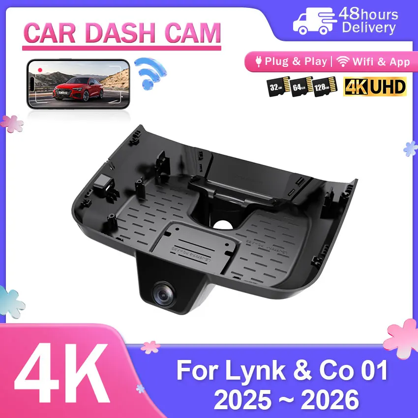 WIFI Car Dash Cam For Lynk & Co 01 2021-2024 Plug and Play Video Recorder DVR Dash Cam Loop Recording
