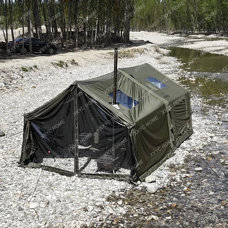 L  Inflatable tent with extended winter outdoor camping self-driving overnight canopy