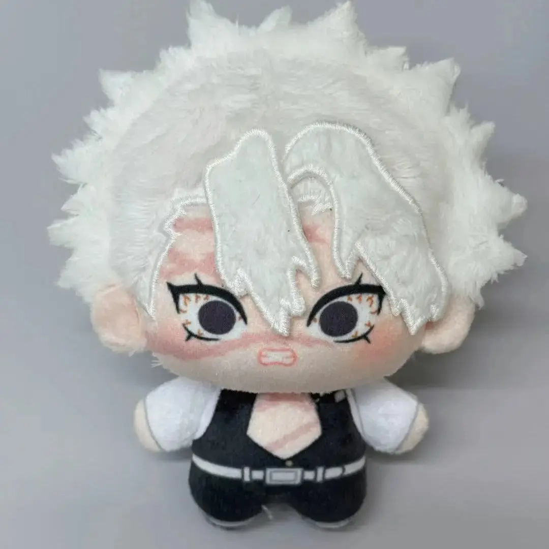 Anime Demon Slayer Shinazugawa Sanemi Uzui Tengen Cosplay 10CM Kawaii Anime llavero colgante de felpa peluches regalos de navidad