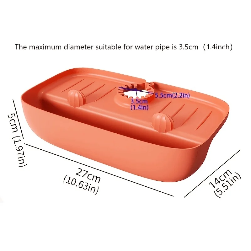 Faucets, Splash Proof, Drain Racks, Non-slip Countertop Mats, Fast Drying Mat & Storage Rack for Kitchen Sponge & Rag