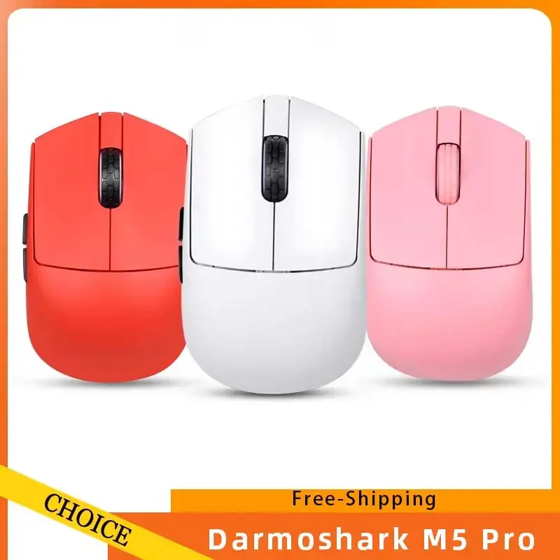 Darmoshark-M5PRO Wireless Bluetooth Gaming Mouse, Optical Mouse for Laptop Computer, 8Khz Polling Rate, PAM3950, 30000DPI