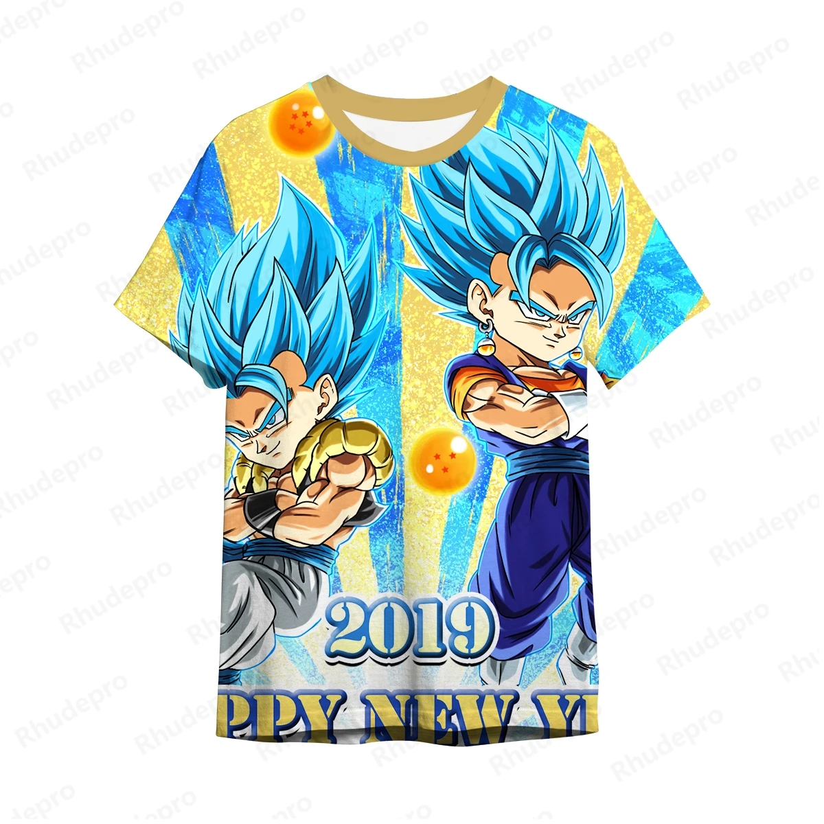 Men's T-Shirt Streetwear Clothing Dragon ball Y2k 5XL Goku Vegeta T-shirts Short Sleeve Tops New Hip Hop Harajuku Style