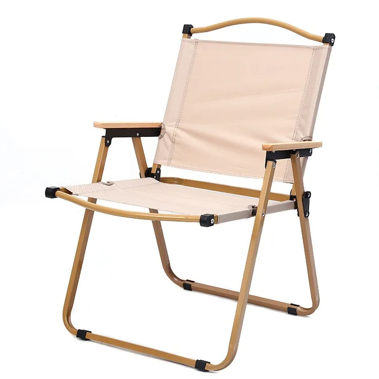 

Hot sale! Wholesale Outdoor Furniture Kermit Chair Wood Grain Portable Aluminum Folding Camping Chair