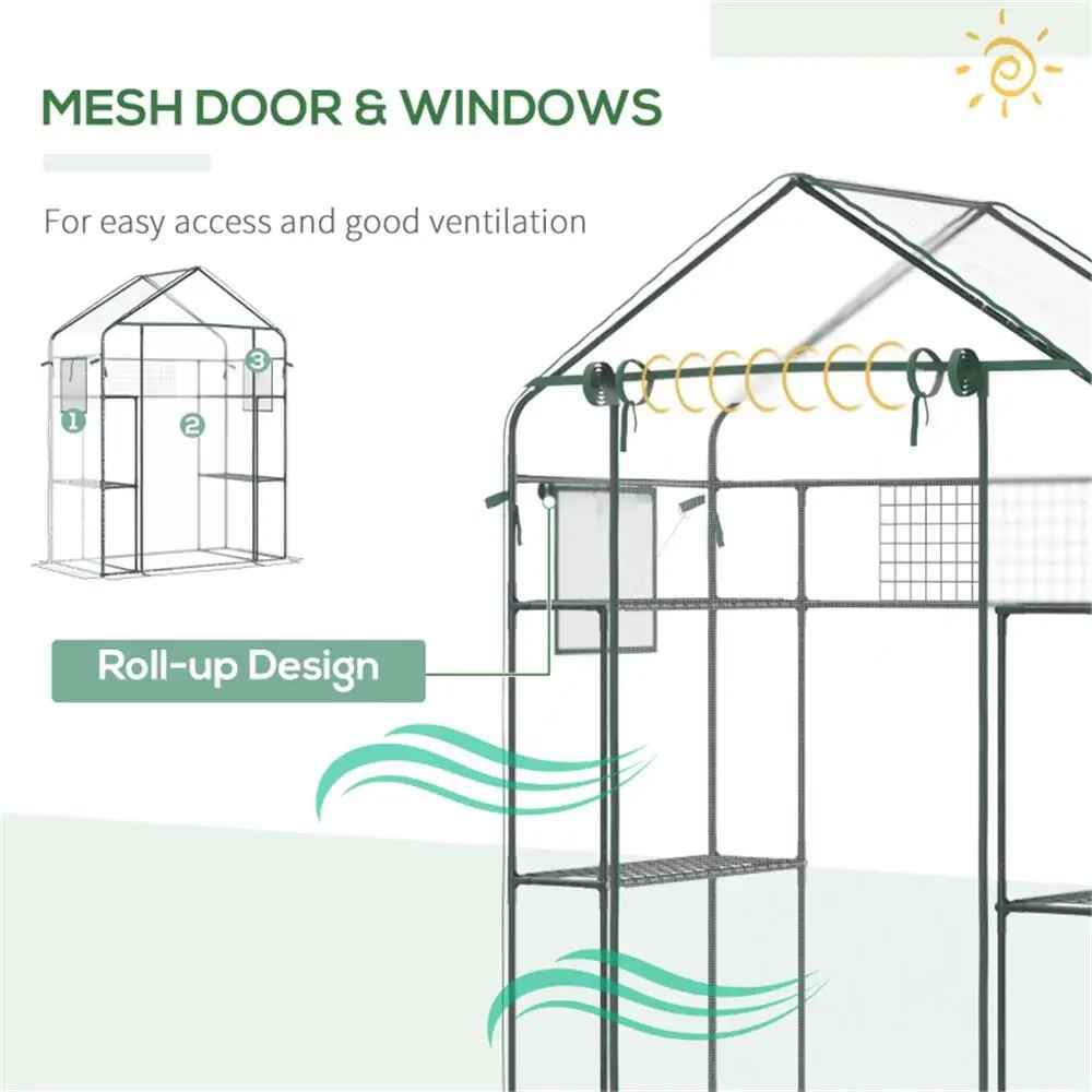 Compact Walk-in Mini Greenhouse - Ideal for Home Gardening - Fast Shipping from