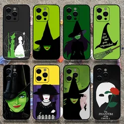 W-Wicked Musical Broadway Drama Phone Case For Apple iPhone 15,14,13,12,11,Pro,X,XS,Max,XR,Plus,Mini Soft Black Cover