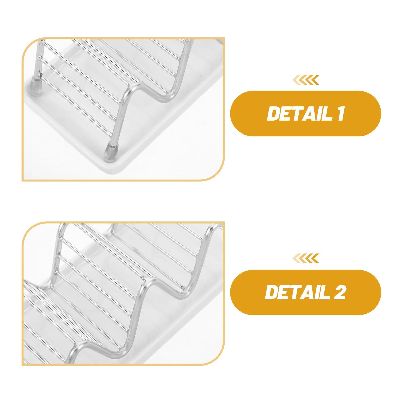 Bar Soap Dish Drainage Tray Stainless Steel W-Shaped Kitchen Bathroom Soap Holder Ceramic Dish Shower Rack Stable Nonslip