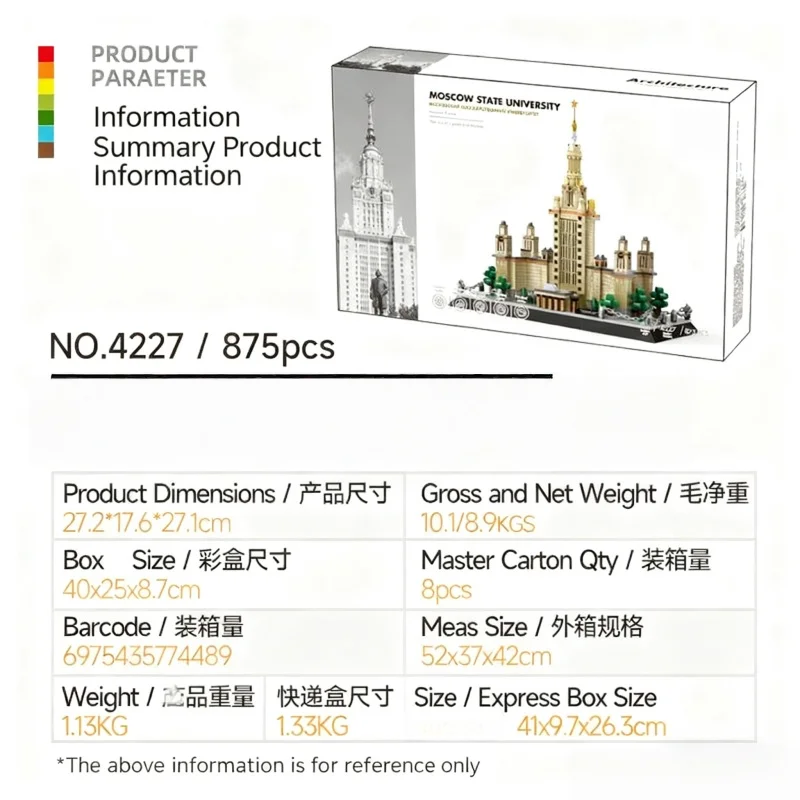 Conjunto de construção de arquitetura OUZEY Spire, modelo universitário de estilo gótico, blocos educativos para adolescentes