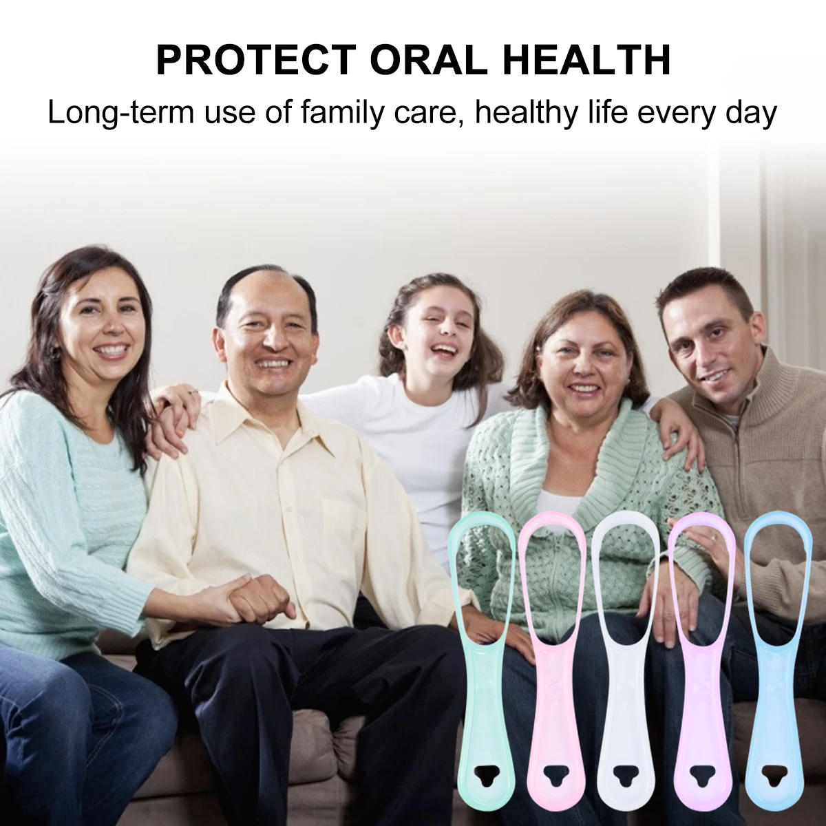 

10pcs Tongue Scraper Food Grade Plastic Tongue Cleaner For Bad Breath Reusable Oral Care Tool Dual-Sided Removes 95% Mouth Odor