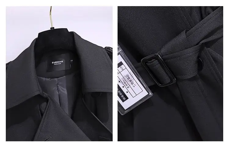 Women's Windbreaker 2026 Spring Autumn New Slim Double-breasted Temperament Coat With Belt Female Mid Length Casual Trench Coat