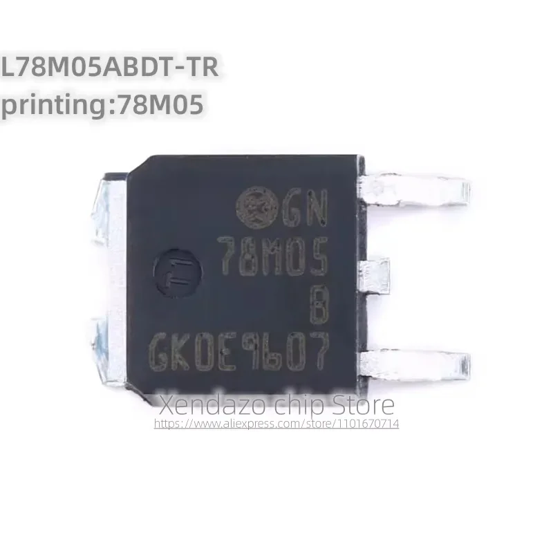 10pcs/lot L78M05ABDT-TR printing 78M05 TO-252-2 package Original genuine Voltage regulator chip