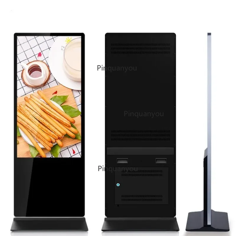32 Inch Floor to Ceiling Touch Screen LCD Digital Advertising Sign Totem Display for Business And Public Spaces