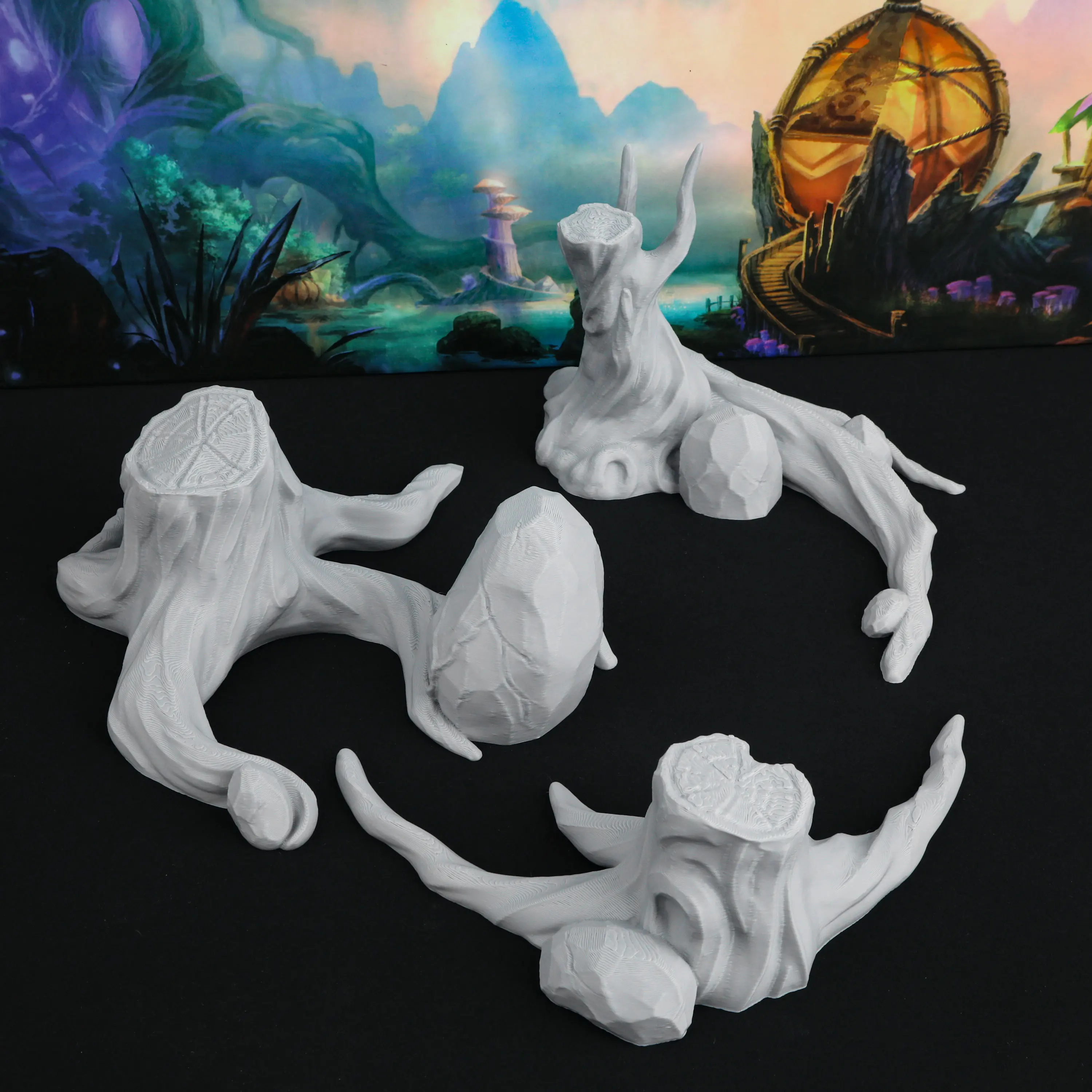 

RPG Terrain Miniature 28mm Magical Forest Set - TRPG Scenery Accessories for Role Playing Games, Gift for TTRPG Enthusiasts