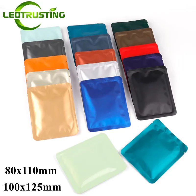 100PCS 6g~10g Open Top Aluminum Foil Coffee Bags Herbal Fruit Butter Tea Powder Sugar Salt Shampoo Trail Heat Sealing Pouches