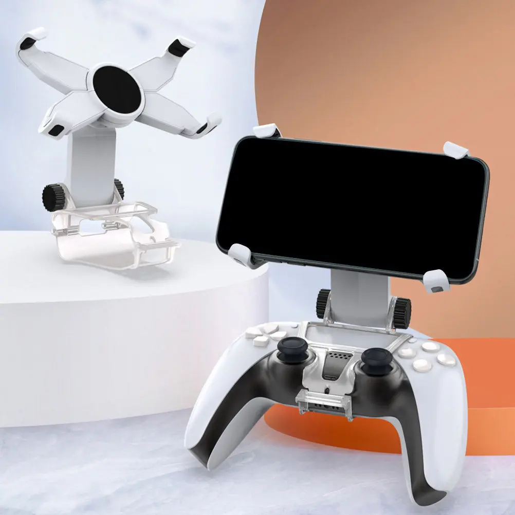 調整可能なワイヤレスモバイルゲームパッドホルダーコントローラースタンドユニバーサル電話ラッククリップオン安定モバイルホルダー