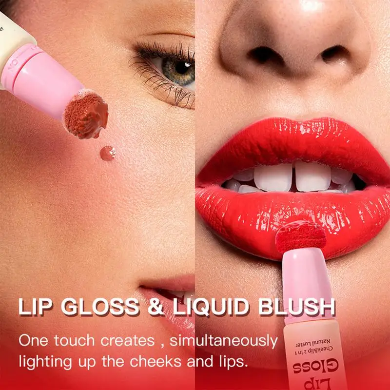 Squeeze Lip Gloss Waterproof Squeeze Liquid Blush Lip Gloss Liquid blush Matte Waterproof Moisturize Fashion Lip Gloss