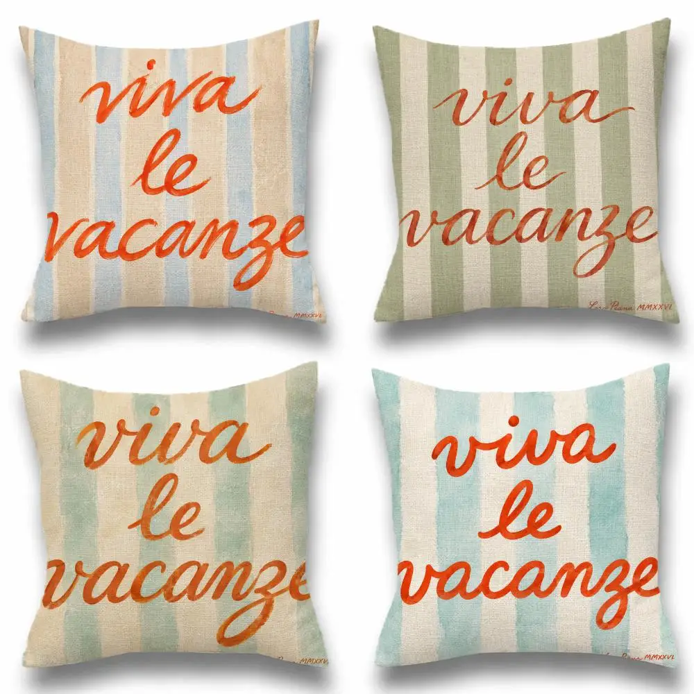 Brand Loro Piana Cushion Cover Natural Linen Breathable Cushion Covers Sofa Bedroom Decor Pillowcase