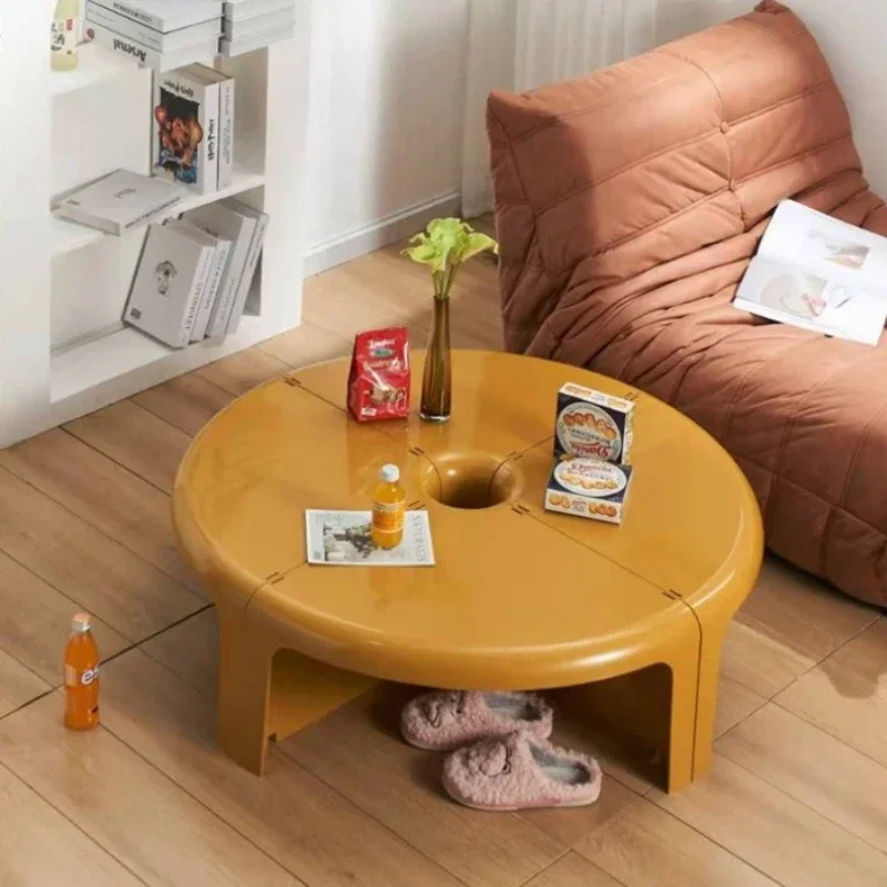 Nordic Round Small Apartment Coffee Table Can Be Split and Spliced Combination Side a Few Bobbies Locker
