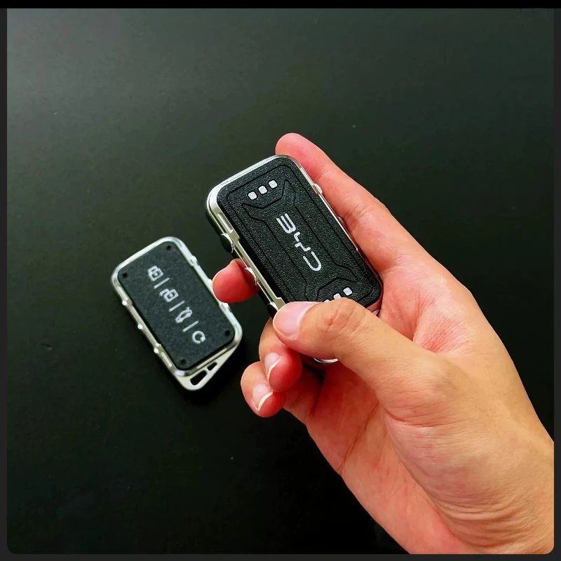 For BYD Qin Seal 05 Dolphin Seagull Han Song Precision Metal Car Key Shell Replacement Cover Auto Remote Fob Protector Case Bag
