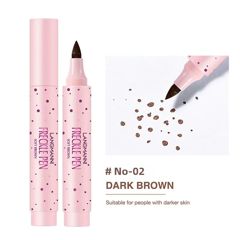 ラングマニ シミュレーションそばかすペン ナチュラル ワイルド 防水 長持ち 簡単カラー ノーメイク スポットペン メイク愛好家向け