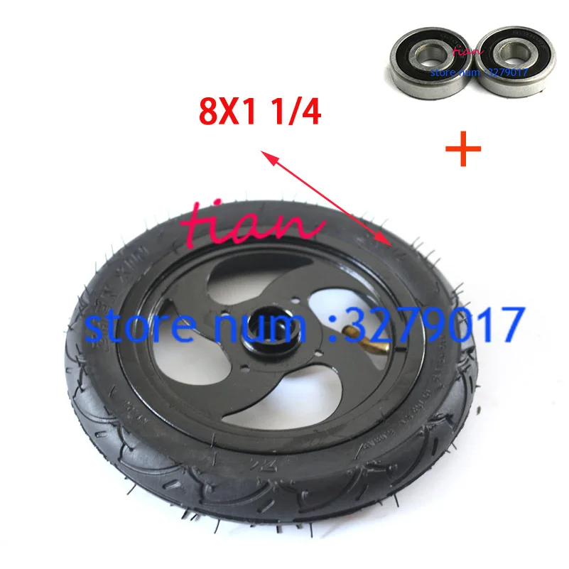 8X1 1/4 Wheel 200x40 Wheel 200x45 Wheel Castor Wheel with Tyre & Tube Motorcycle Parts