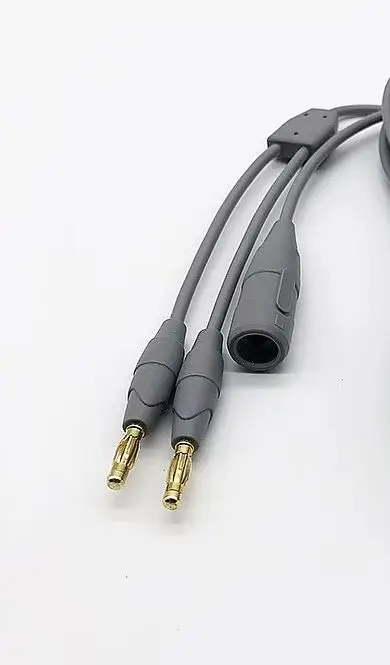 Compatible GEs High Frequency Bipolar Negative Plate Cable Neutral Electrode Circuit Plate Double Parallel Banana Plug
