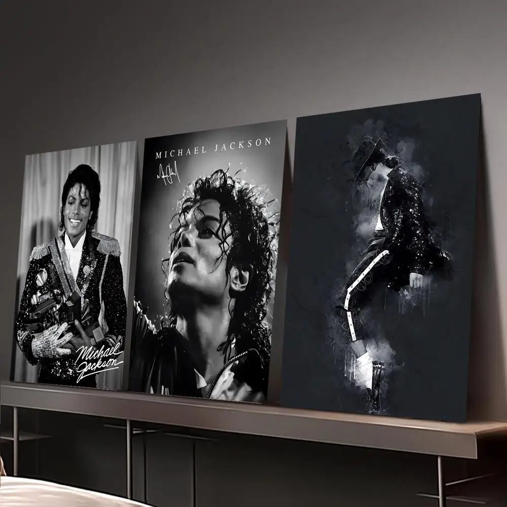 Music M-Michael J-Jackson Poster Home decor HD sticky wall waterproof home living room bedroom bar decoration