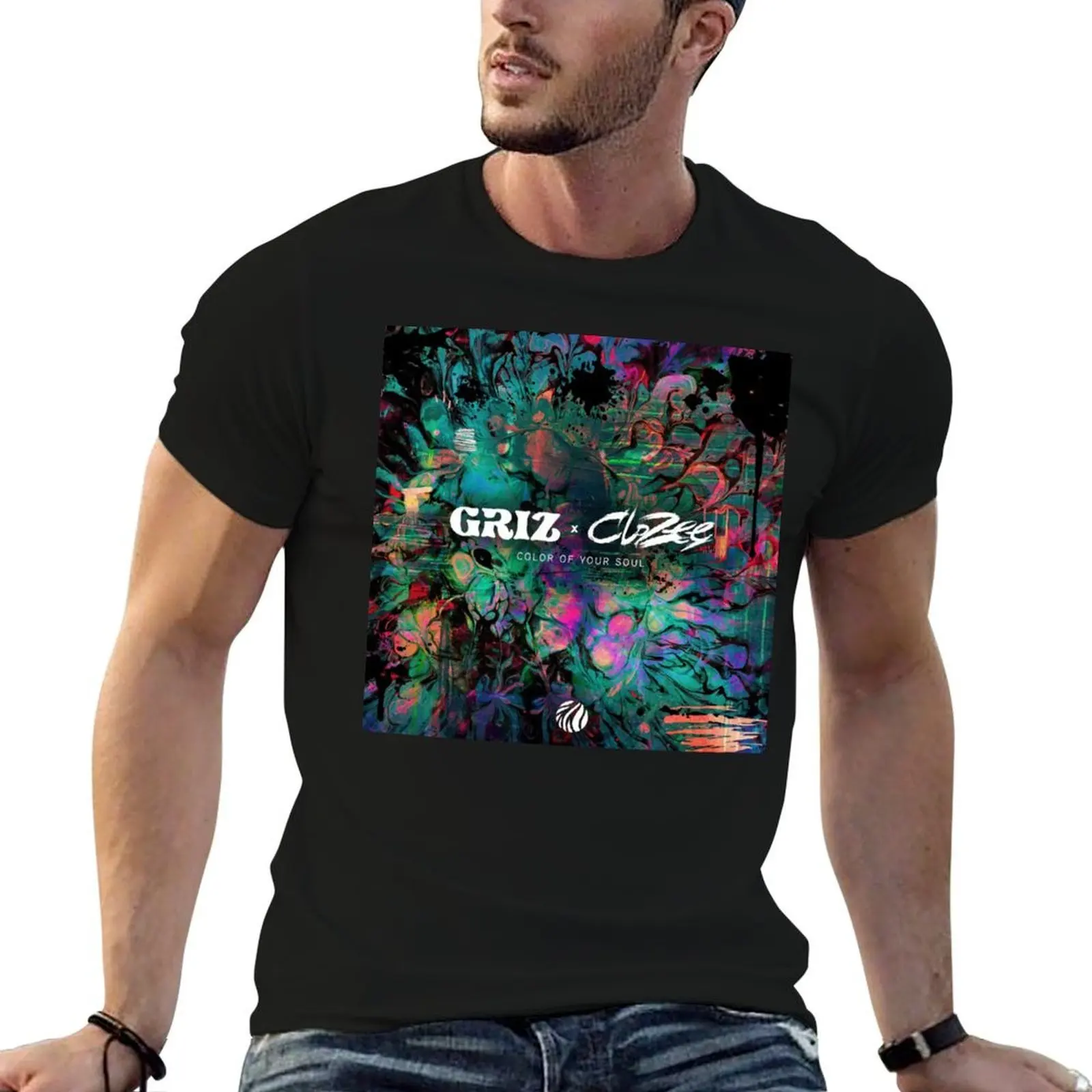 

griz color your soul tour 2022 masmart T-Shirt anime t shirts oversize man graphic t shirt T-Shirt