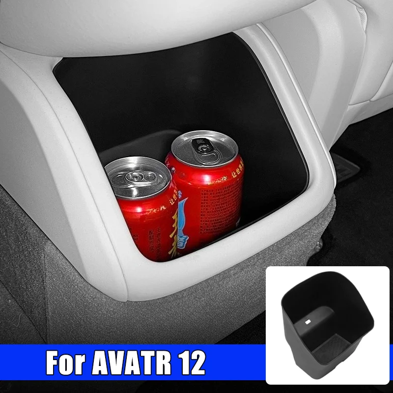 For Changan Avatr 12 2023 2024 2025 Car Armrest Storage Box Trash Bin Pad Central Control Armrest Organizer Styling Accessories