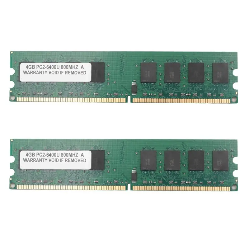 

Изысканная оперативная память Exquisite-2X 4Gb 4G DDR2 800Mhz PC2-6400 для компьютеров, DIMM 240-контактный, совместим с платформой AMD.
