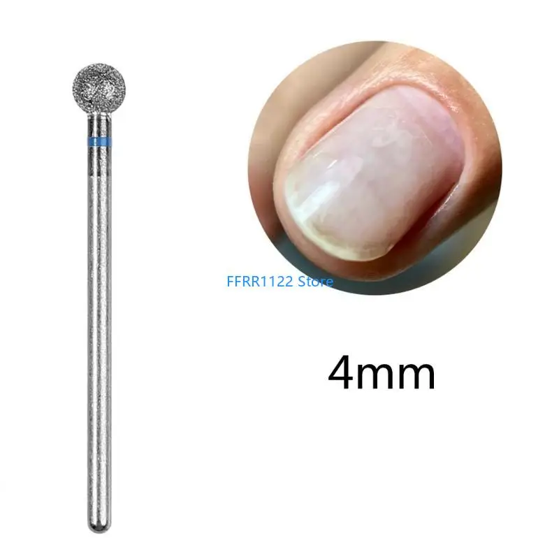 Y1uf 2 pièces 5 mm Bits forage à ongles ronds Accessoires ongles pour les techniciens les passionnés pour les ongles