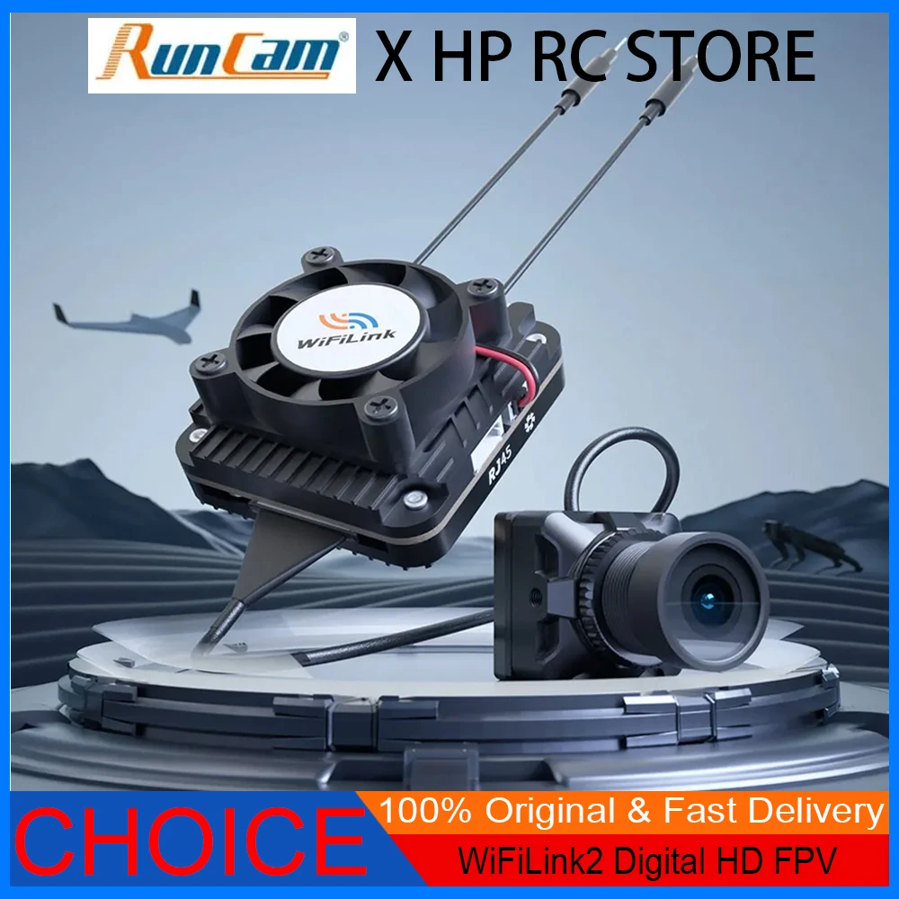 

RunCam Wireless WiFiLink2 Digital HD FPV Transmitter Based on OpenIPC with 1080P FOV 160° FPV Camera for RC FPV Drone