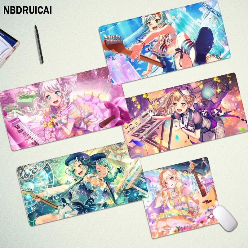 BanG Dream Funny Laptop Gaming Mice Mousepad Size For Keyboards Mat Boyfriend Gift