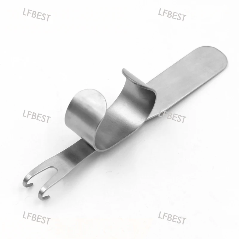 Mũi Retractor Mũi Hướng Dẫn Inox 2 Đầu Tự Giúp Retractor Mắt Túi Tay Cầm Dài Vòng Retractor