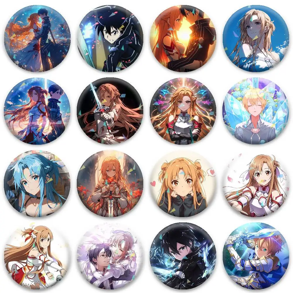 

S-Sword Art Online Badges Niche Design Brooch for Backpack Lapel Pins Creative Accessories