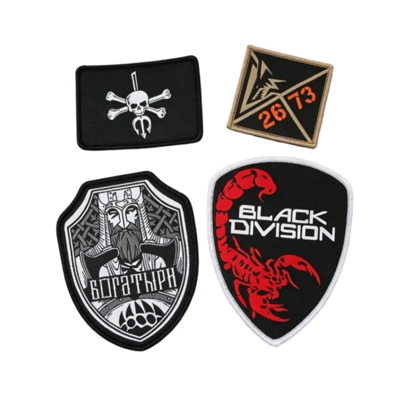 Naszywka Haftowana Escape from Tarkov Knight MMAC Black Division Bogatyrs Opaska Taktyczna na Ubrania Plecak Dekoracja DIY