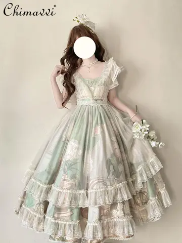 10 best sales grön lolitaklänning - №9
