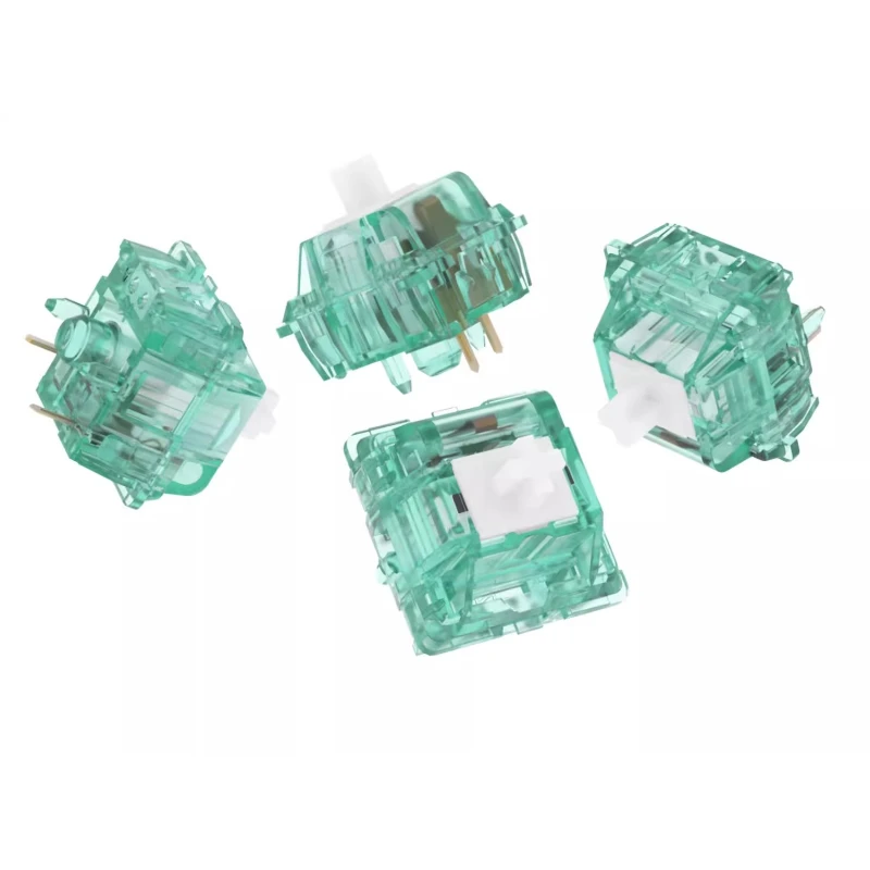 

DUROCK Silent T1 Тактильный переключатель с креветками 67 г Позолоченная пружина 5 контактов Бесшумные тяжелые тактовые тихие механические переключатели клавиатуры