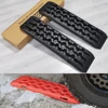 2 Pc 타이어 릴리스 미끄럼 방지 램프 104x27cm 견인 보드 복구 트랙 매트 타이어 견인 패드 타이어 사다리 트럭 진흙 눈 모래 2