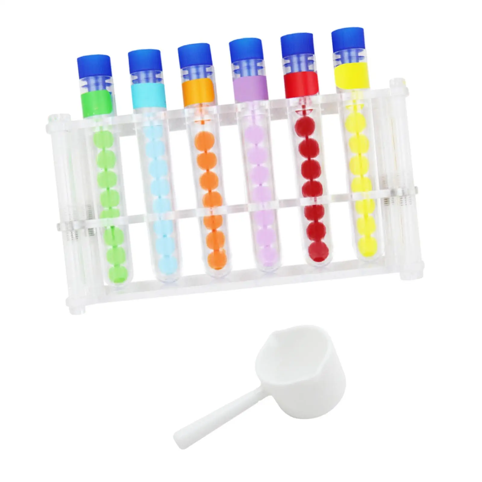 Color Sorting Counting Toy Test Tube with Stand for Boys Girls Holiday Gifts