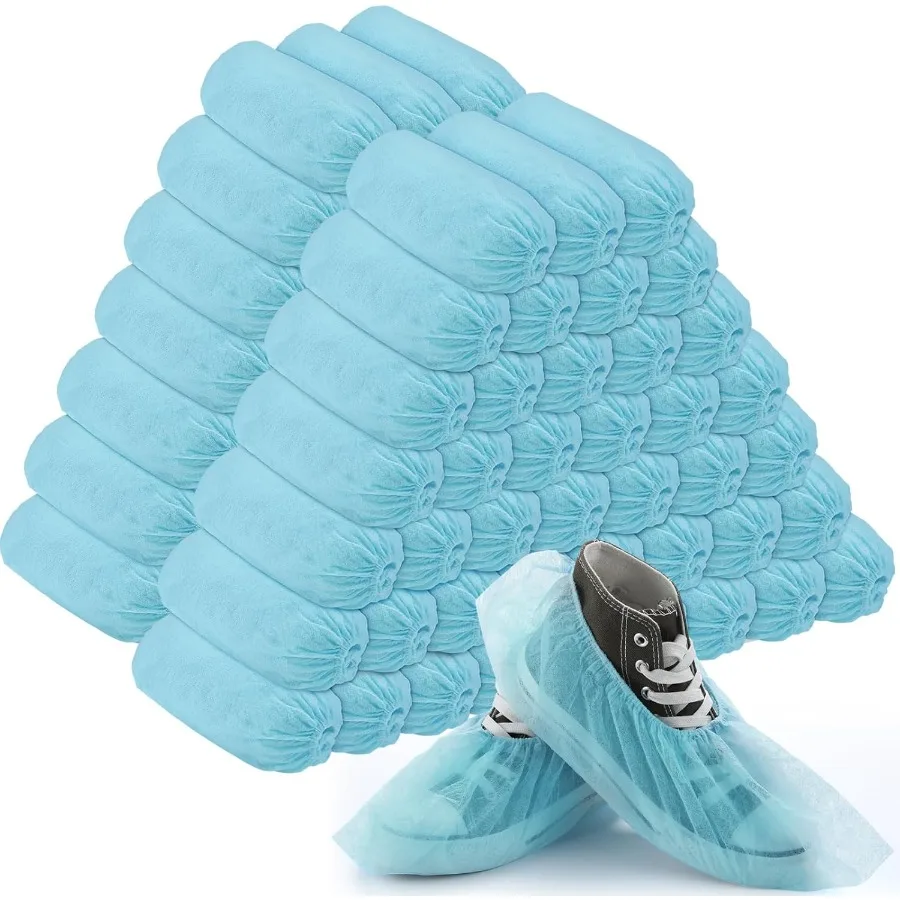 

1000 шт. одноразовые бахилы, бахилы, водонепроницаемые нескользящие защитные чехлы для обуви для внутреннего ковра, пола, защита на рабочем месте