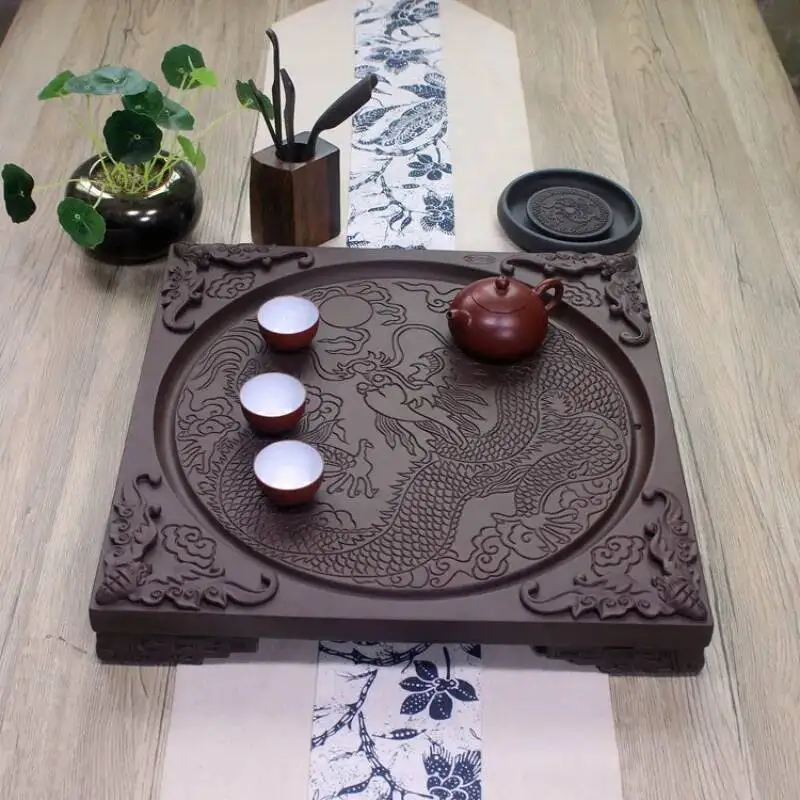 

Stone Serving Tea Tray Valet Desk Vintage Decorative Nordic Plate Small Tea Tray Coasters Hospitality Bandejas Home Decorationgs