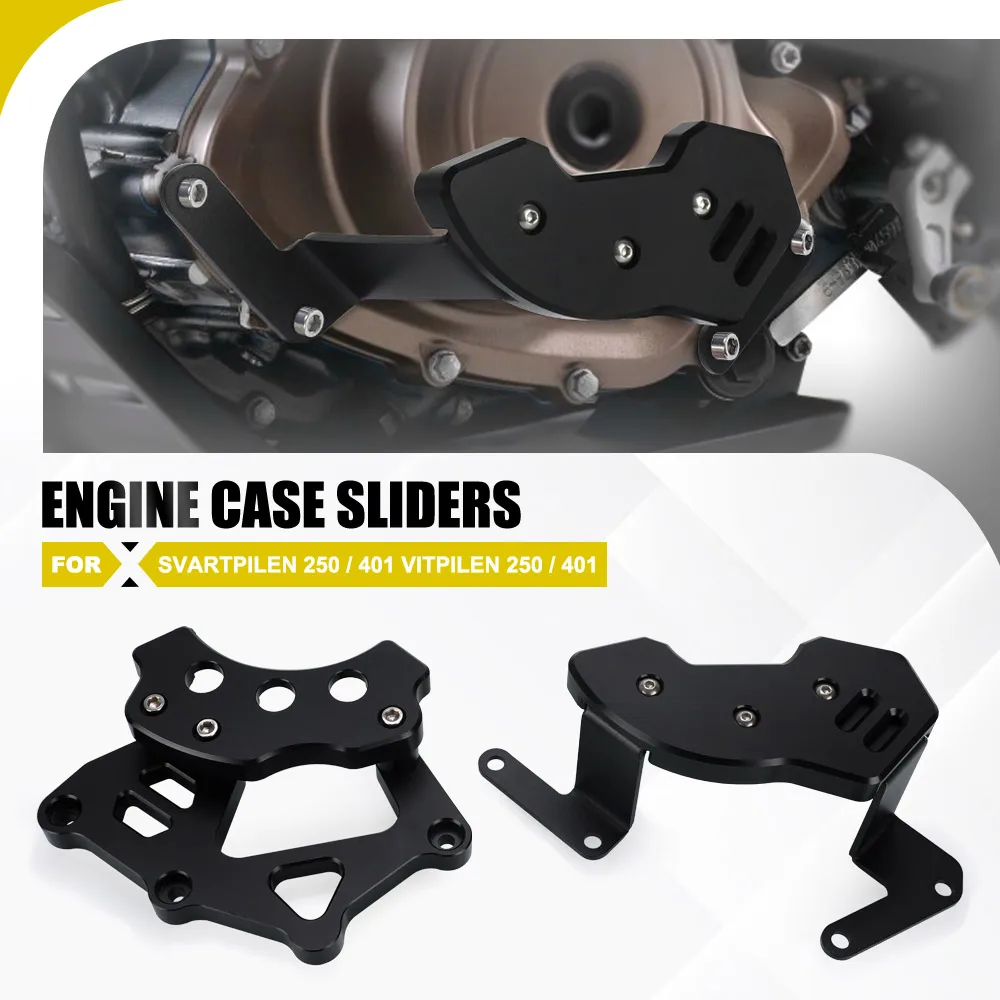 

Left & Right Engine Stator Cover Guard Protection For Husqvarna Svartpilen 250 / 401 Vitpilen 250 / 401 Engine Protector Clutch