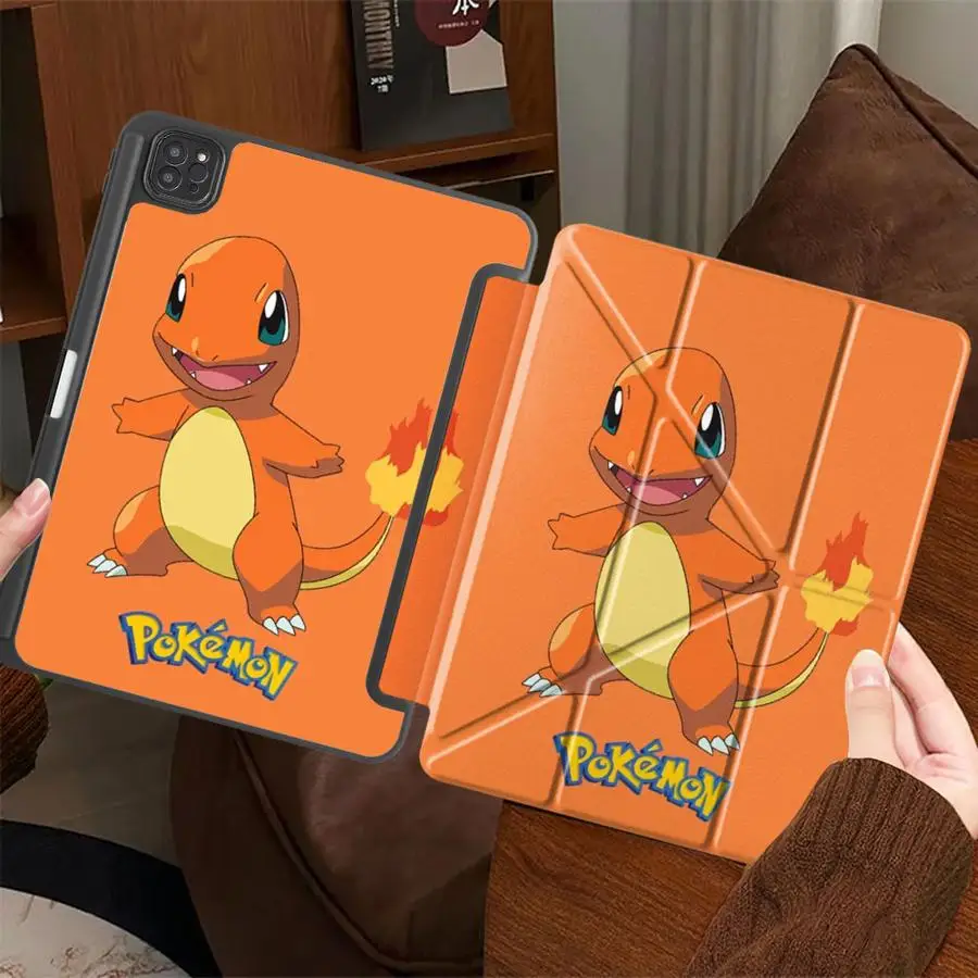 Holder Cover Tablet Case For iPad Air 4 5 M3 M2 1 2 M4 11inch Pro 11th 10th 9th 8th 7th 12.9inch Pro 2025 Mini 6 7 Pokemon Cute