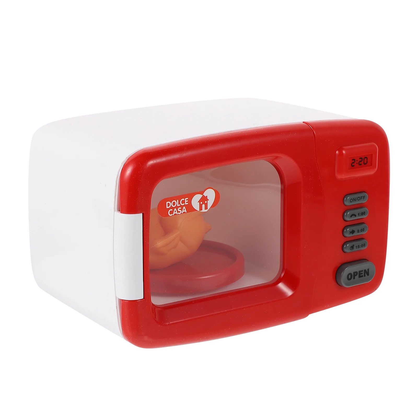 Speelhuis Magnetron Kinderen Doe alsof Rood Plastic Mini Keuken Model Speelgoed Peuter