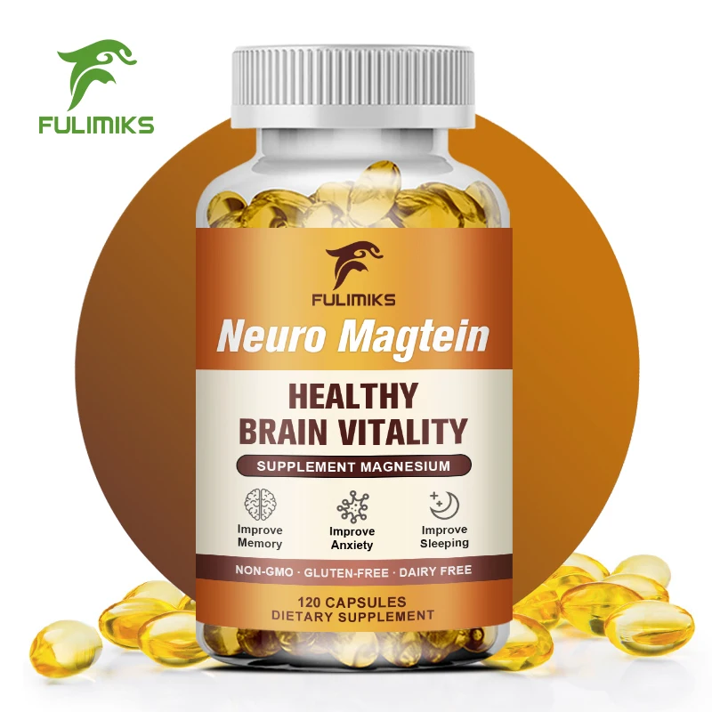 Neuro Magtein Magnesium L-threonate, Magnesium L-threonate, Brain Health, Memory & Attention, Gluten Free, Vegetarian Capsules