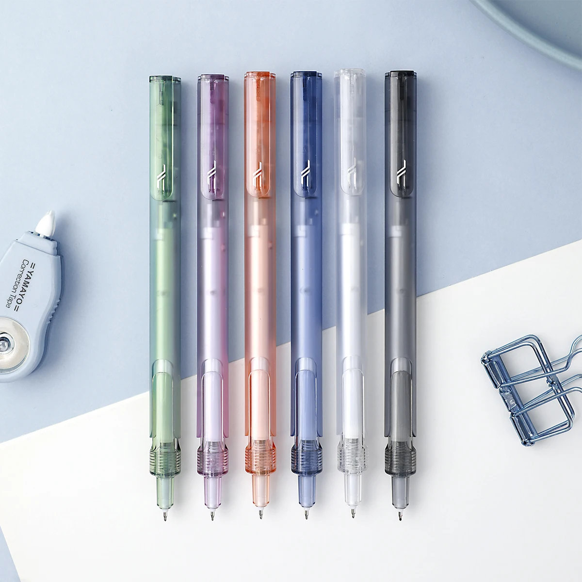 3Pcs Lifting Gel Pen Set, 0.5mm ST Pen Tip, Good-looking and Silent for Students, High-quality Retractable and Smooth Writing