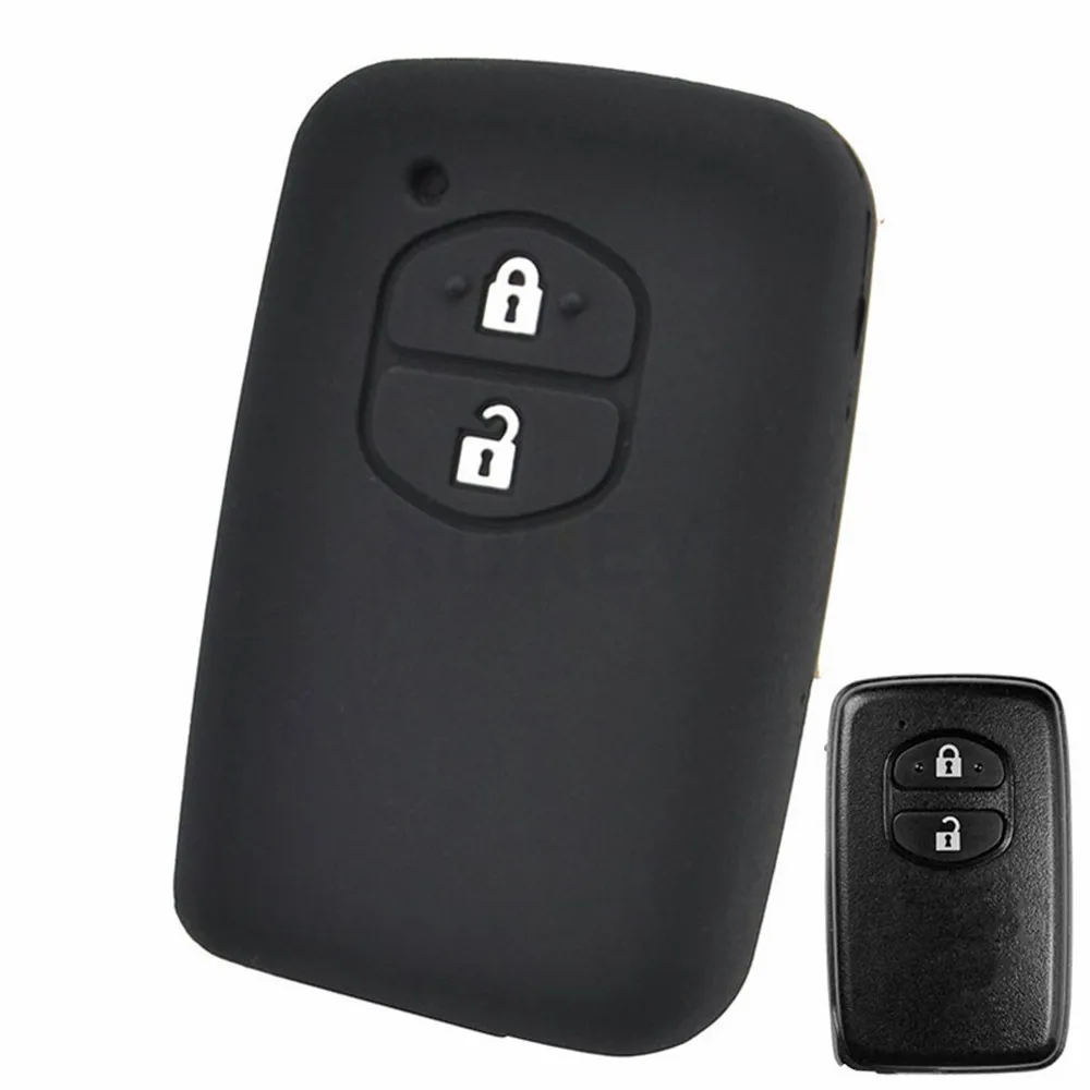 For Toyota Prius Highlander Yaris Landcruiser Prado Avalon 4-Runner RAV4 Estima Alphard Cover Remote Fob  Silicone Car Key Case