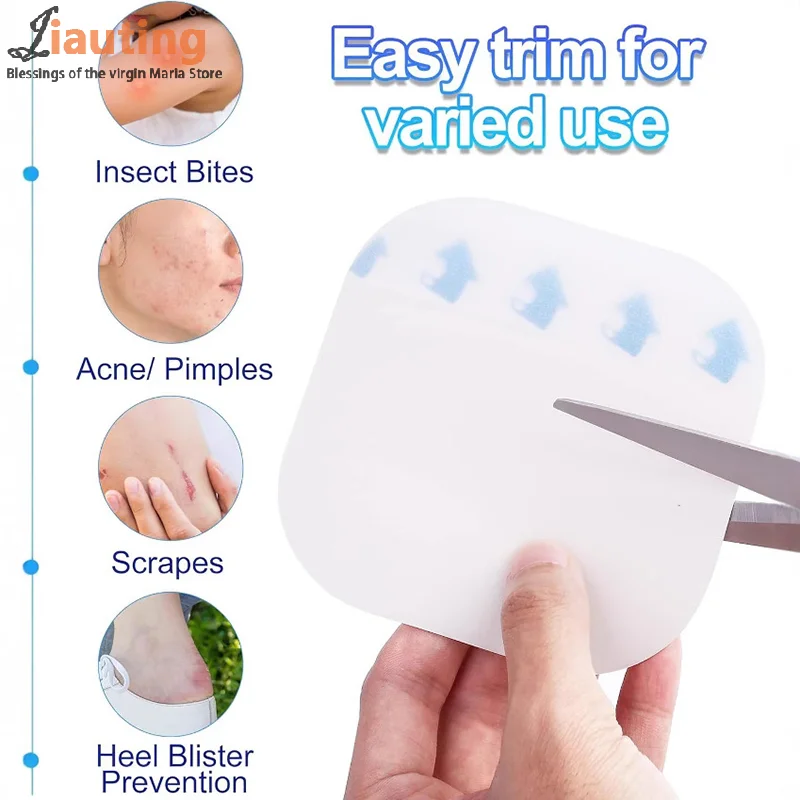 New 1 Sheet Medical Transparent Hydrocolloid Adhesive Wound Dressing Thin Healing Pad Wound Patch Acne Patch Size 5*5cm,10*10cm