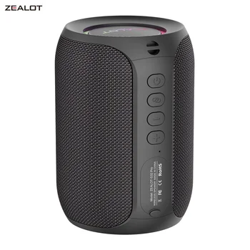 ZEALOT-S32PRO Powerful Bluetooth Speaker, Bass Wireless, LED Light, Outdoor Speakers,…